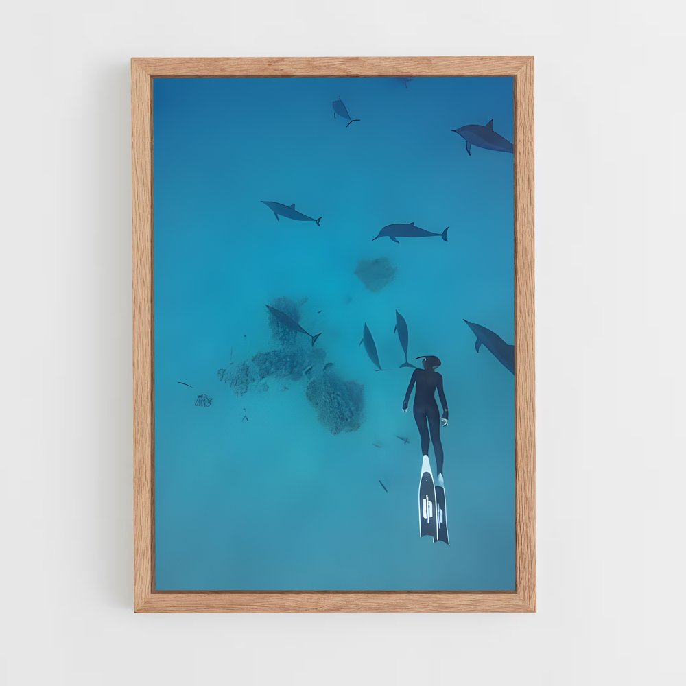Poster Plongée avec les Prédateurs – affiche Plongeon depuis une plateforme (vue 4)